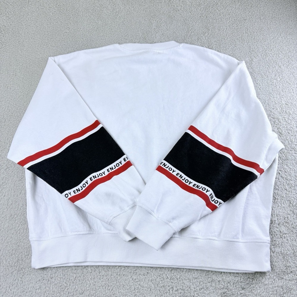 Coca Cola PacSun Crewneck Sweatshirt Mens Medium White Red Black Logo Y2K Style - Picture 14 of 14